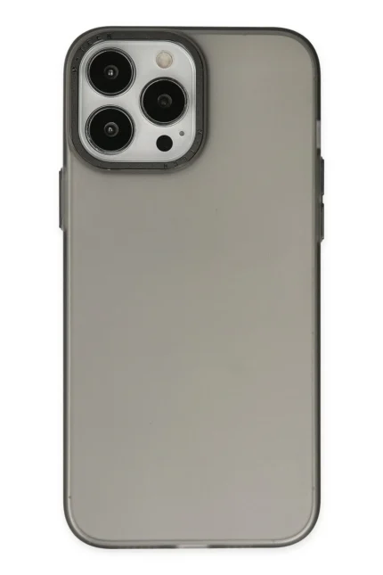 Uray store Apple iPhone 13 Pro Max Kılıf Modos Metal Kapak - Siyah