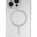 Uray store Apple iPhone 13 Pro Max Kılıf Moshi Lens Magneticsafe Silikon - Gümüş
