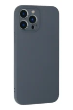 Uray store Apple iPhone 13 Pro Max Kılıf Nano içi Kadife Silikon - Gri - Görsel 3