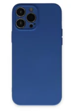 Uray store Apple iPhone 13 Pro Max Kılıf Nano içi Kadife Silikon - Lacivert