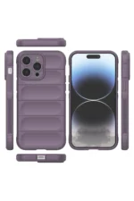 Uray store Apple iPhone 13 Pro Max Kılıf Optimum Silikon - Mor - Görsel 3