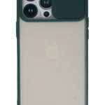 Uray store Apple iPhone 13 Pro Max Kılıf Palm Buzlu Kamera Sürgülü Silikon - Yeşil