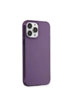 Uray store Apple iPhone 13 Pro Max Kılıf Pc Sert Şeffaf Kapak - Mor - Görsel 2