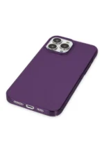 Uray store Apple iPhone 13 Pro Max Kılıf Pc Sert Şeffaf Kapak - Mor - Görsel 4