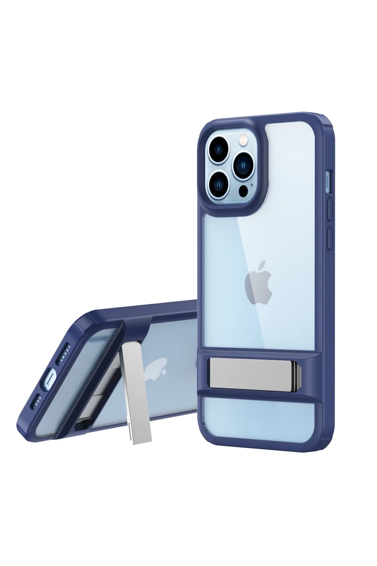 newface-iphone-13-pro-max-kilif-rolet-stand-kapak-lacivert-default Uray store Apple iPhone 13 Pro Max Kılıf Rolet Stand Kapak - Lacivert - Görsel 1