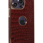 Uray store Apple iPhone 13 Pro Max Kılıf Snake Kapak - Bordo