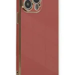 Uray store Apple iPhone 13 Pro Max Kılıf Volet Silikon - Kırmızı