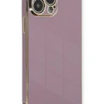 Uray store Apple iPhone 13 Pro Max Kılıf Volet Silikon - Mor