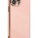 Uray store Apple iPhone 13 Pro Max Kılıf Volet Silikon - Pembe