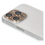 Uray store Apple iPhone 13 Pro Max Pers Alüminyum Kamera Lens - Gold