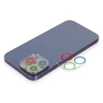 Uray store Apple iPhone 13 Pro Max Renkli Kamera Lens Koruma Cam - Mavi-Yeşil