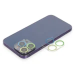 Uray store Apple iPhone 13 Pro Renkli Kamera Lens Koruma Cam - Yeşil-Sarı