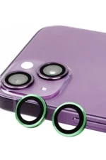 Uray store Apple iPhone 13 Raze Metal Kamera Lens - Yeşil