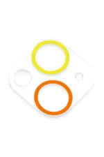 Uray store Apple iPhone 13 Renkli Kamera Lens Koruma Cam - Sarı-Turuncu - Görsel 3