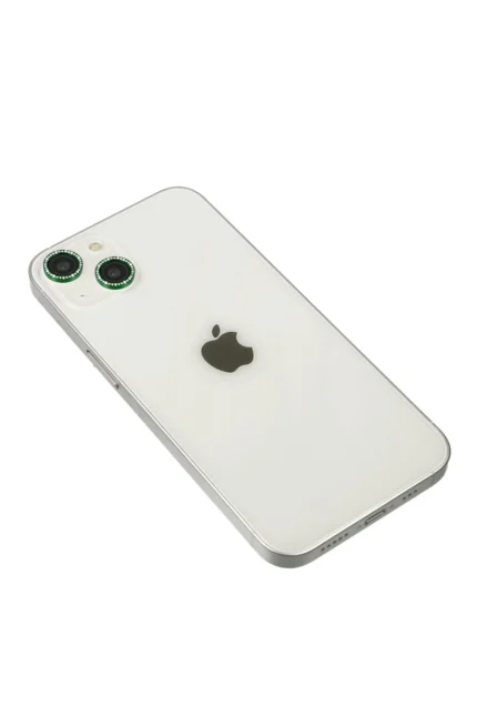 Uray store Apple iPhone 14 Diamond Kamera Lens - Yeşil