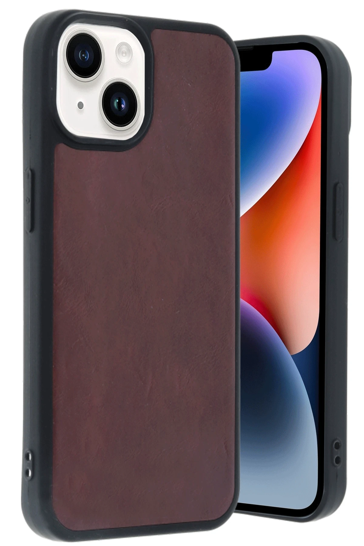 newface-iphone-14-kilif-aras-deri-kapak-bordo-default Uray store Apple iPhone 14 Kılıf Aras Deri Kapak - Bordo - Görsel 1