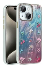 Uray store Apple iPhone 14 Kılıf Blade Aynalı Desenli Kapak - Desen 4
