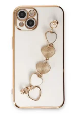 Uray store Apple iPhone 14 Kılıf Esila Silikon - Beyaz - Görsel 2