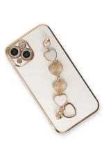 Uray store Apple iPhone 14 Kılıf Esila Silikon - Beyaz - Görsel 3
