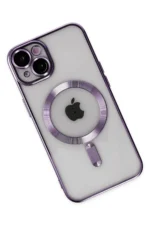 Uray store Apple iPhone 14 Kılıf Kross Magneticsafe Kapak - Mor - Görsel 3