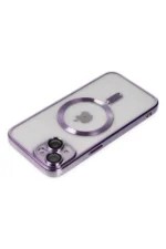 Uray store Apple iPhone 14 Kılıf Kross Magneticsafe Kapak - Mor - Görsel 4