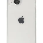 Uray store Apple iPhone 14 Kılıf Luko Lens Silikon - Gümüş
