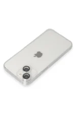 Uray store Apple iPhone 14 Kılıf Luko Lens Silikon - Gümüş - Görsel 3