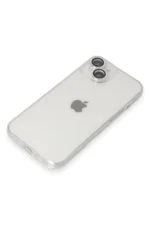 Uray store Apple iPhone 14 Kılıf Luko Lens Silikon - Gümüş - Görsel 4