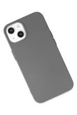 Uray store Apple iPhone 14 Kılıf Nano içi Kadife Silikon - Gri - Görsel 3