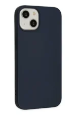 Uray store Apple iPhone 14 Kılıf Nano içi Kadife Silikon - Lacivert - Görsel 2