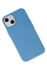 Uray store Apple iPhone 14 Kılıf Nano içi Kadife Silikon - Mavi - Görsel 3