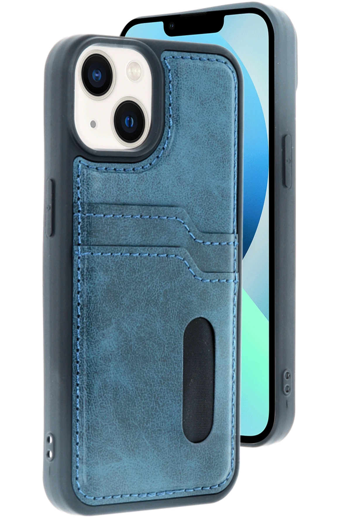 newface-iphone-14-kilif-sara-kartvizitli-deri-kilif-lacivert-default Uray store Apple iPhone 14 Kılıf Sara Kartvizitli Deri Kılıf - Lacivert - Görsel 1