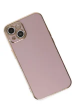 Uray store Apple iPhone 14 Kılıf Volet Silikon - Mor - Görsel 3
