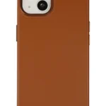 Uray store Apple iPhone 14 Plus Kılıf Asya Deri Silikon - Kahverengi