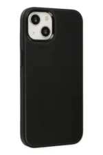 Uray store Apple iPhone 14 Plus Kılıf Asya Deri Silikon - Siyah - Görsel 2