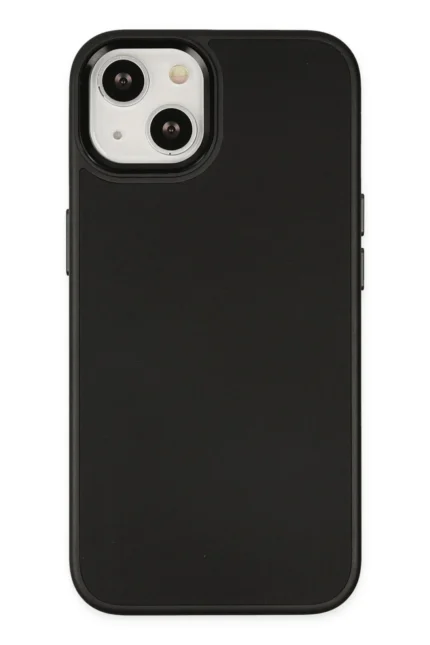 Uray store Apple iPhone 14 Plus Kılıf Asya Deri Silikon - Siyah