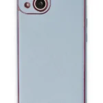 Uray store Apple iPhone 14 Plus Kılıf Coco Deri Silikon Kapak - Sky Blue