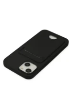 Uray store Apple iPhone 14 Plus Kılıf Kelvin Kartvizitli Silikon - Siyah - Görsel 5