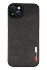 Uray store Apple iPhone 14 Plus Kılıf Loop Deri Silikon - Siyah
