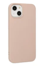 Uray store Apple iPhone 14 Plus Kılıf Nano içi Kadife Silikon - Pudra - Görsel 2