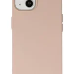 Uray store Apple iPhone 14 Plus Kılıf Nano içi Kadife Silikon - Pudra