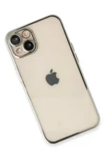 Uray store Apple iPhone 14 Plus Kılıf Razer Lensli Silikon - Gümüş - Görsel 3