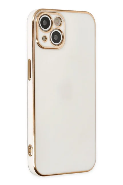 Uray store Apple iPhone 14 Plus Kılıf Volet Silikon - Beyaz