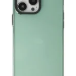 Uray store Apple iPhone 14 Pro Kılıf Anka PC Sert Metal Kapak - Yeşil