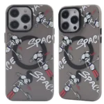 Uray store Apple iPhone 14 Pro Kılıf Apollo Magneticsafe Desenli Kapak - Apollo Siyah - 3