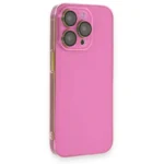 Uray store Apple iPhone 14 Pro Kılıf Armada Lensli Kapak - Pembe
