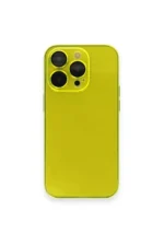 Uray store Apple iPhone 14 Pro Kılıf Armada Lensli Kapak - Sarı - Görsel 2