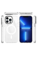 Uray store Apple iPhone 14 Pro Kılıf Beta Magneticsafe Silikon - Şeffaf - Görsel 3