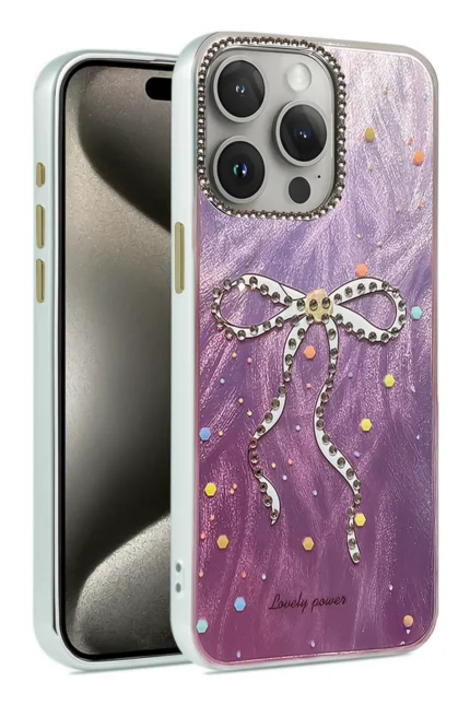Uray store Apple iPhone 14 Pro Kılıf Blade Aynalı Desenli Kapak - Desen 1