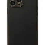 Uray store Apple iPhone 14 Pro Kılıf Coco Deri Silikon Kapak - Siyah